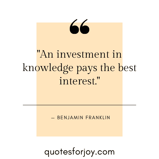 75 best Investment Quotes to Inspire You | Quotesforjoy.com