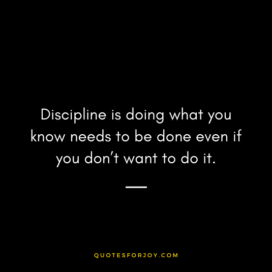 Hand picked 70+ Self Discipline Quotes & Sayings | With images